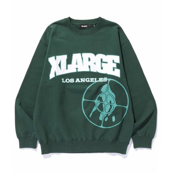 XLARGE Green Crew Neck Sweatshirt Men's - Picture 1 of 6
